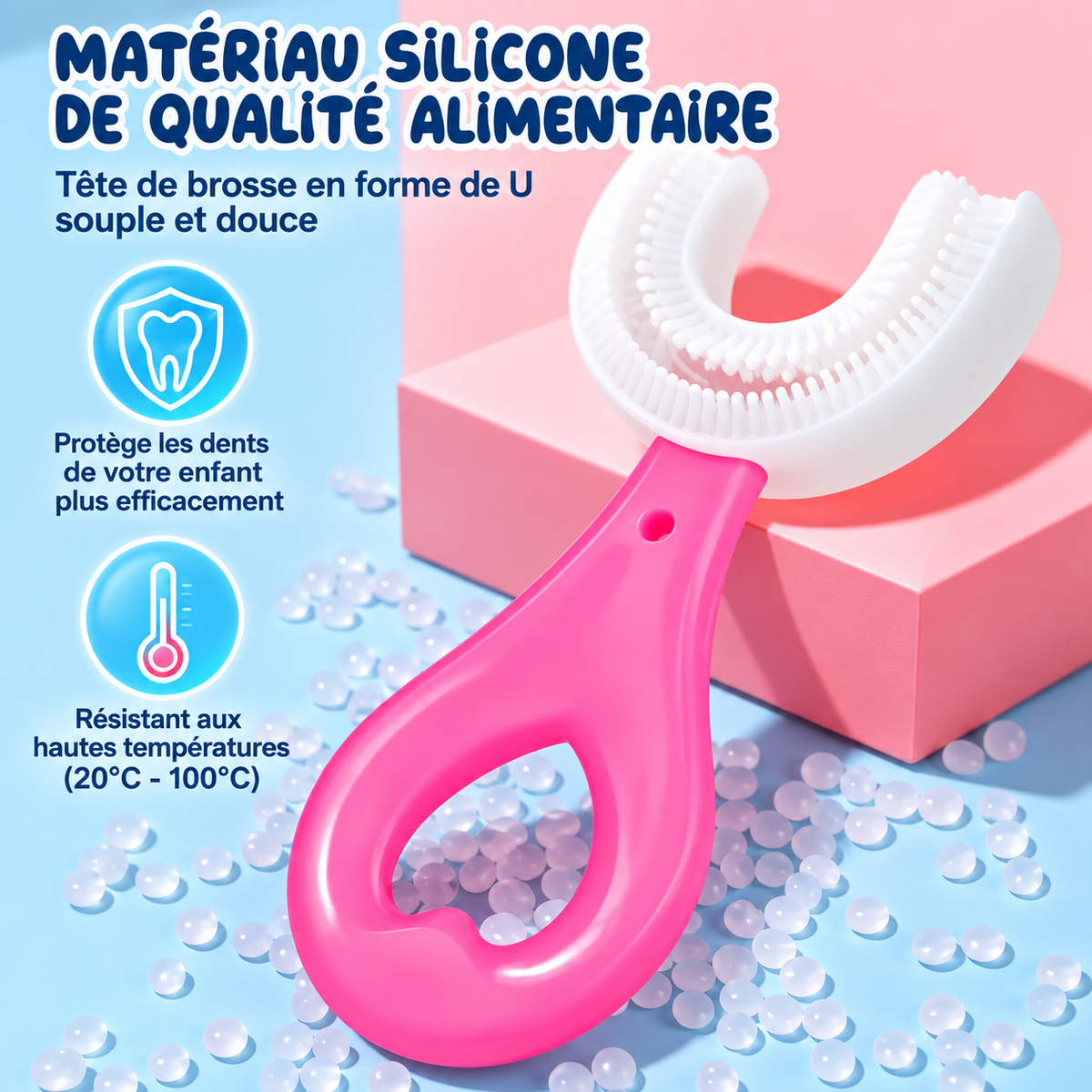 Kit Sourire Enfant-Brosse U 360° + Dentifrice Mousse